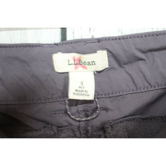 LL Bean Access Trail Pants Straight Leg Granite Size 4 Pet - Picture 5 of 12
